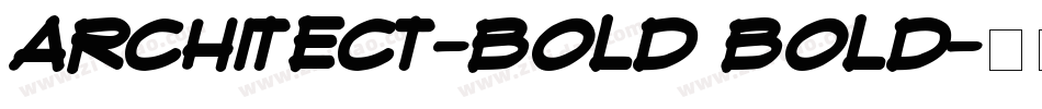 Architect-Bold Bold字体转换